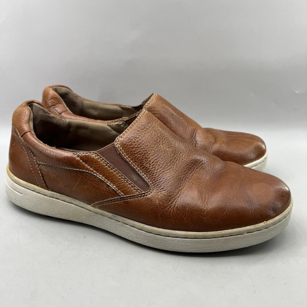 Dansko Trent Slip On Loafers Men Size 10.5 US, 44 EU Brown Leather Comfort Shoes